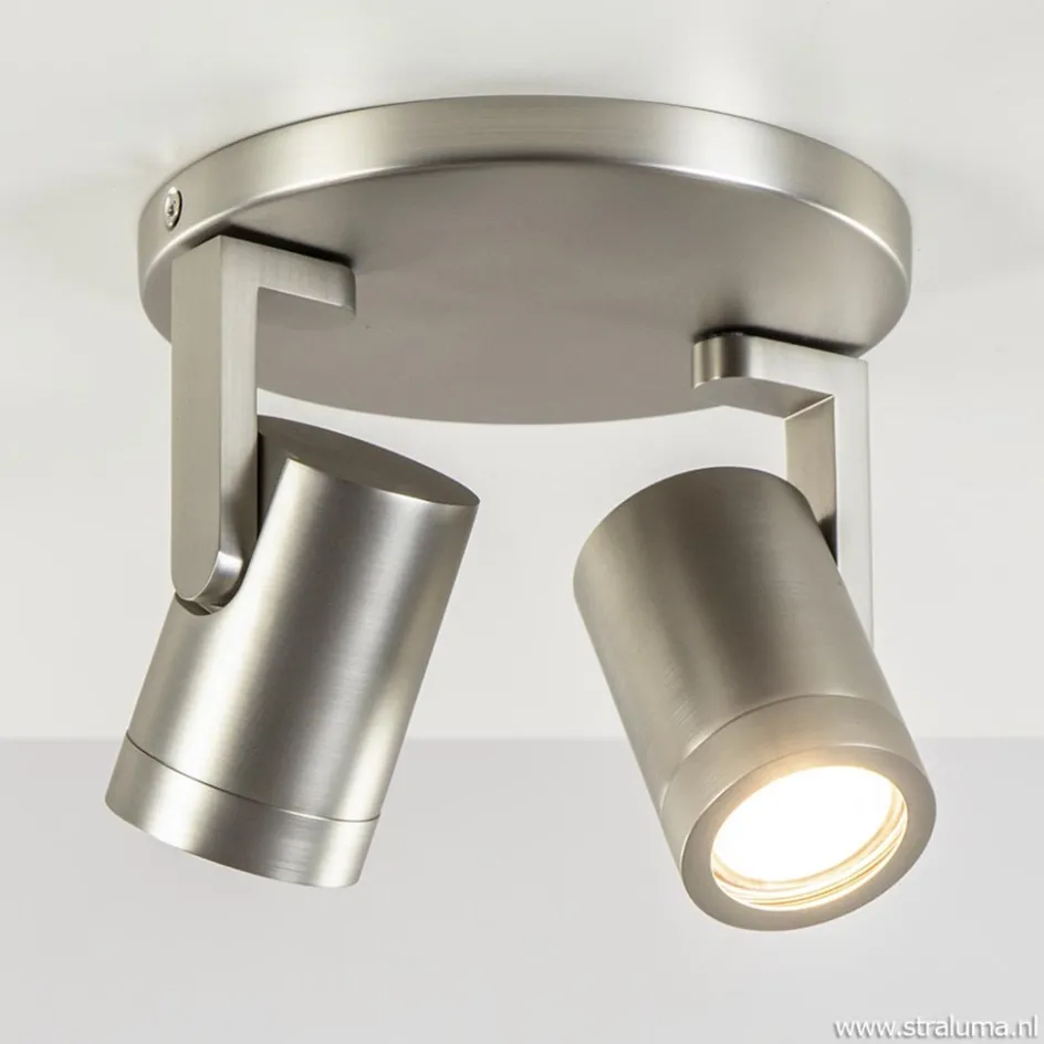 Plafondspot Halo 2L rond rvs>Straluma New