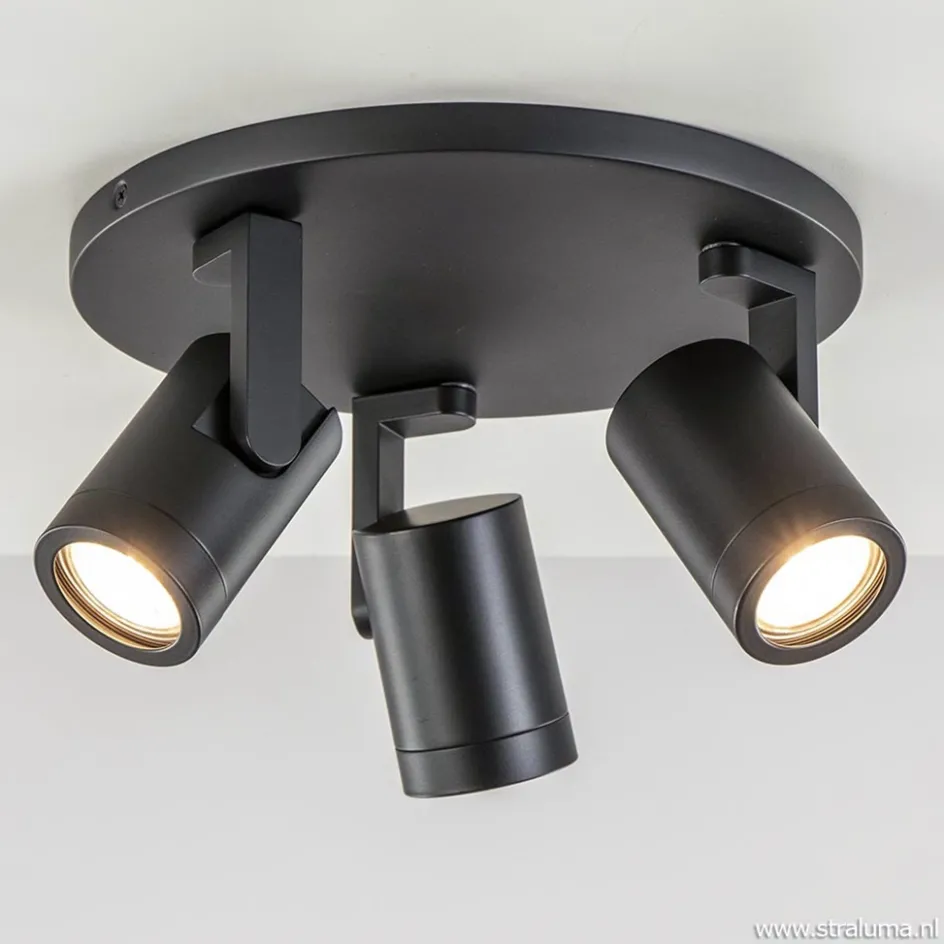 Plafondspot Halo 3L rond zwart>Straluma Best