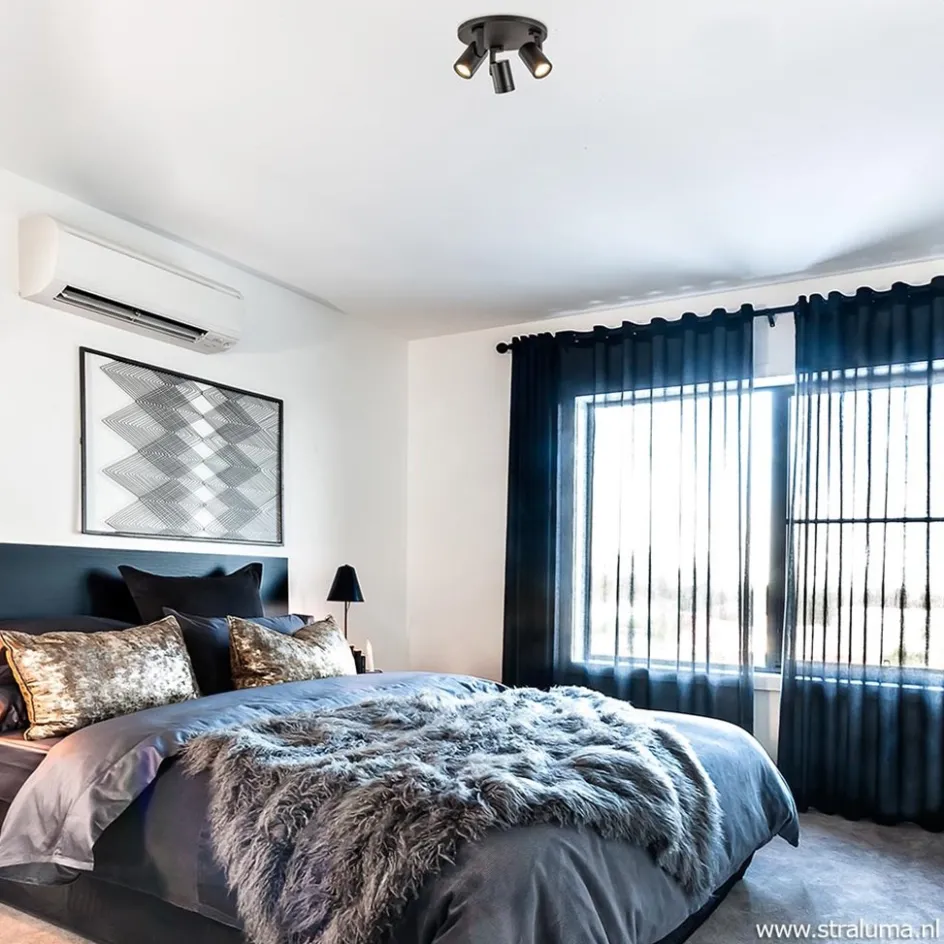 Plafondspot Halo 3L rond zwart>Straluma Best