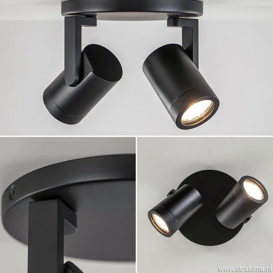 Plafondspot Halo Spot 2L rond zwart>Straluma Online