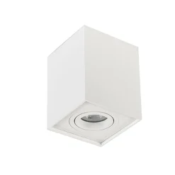 Plafondspot kubus wit verstelbaar gu10>Straluma Hot