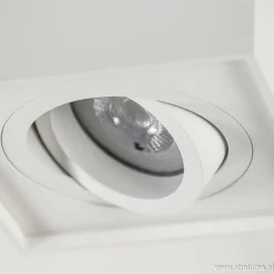 Plafondspot kubus wit verstelbaar gu10><noscript><img width=