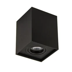 Plafondspot kubus zwart kantelbaar gu10>Straluma Best