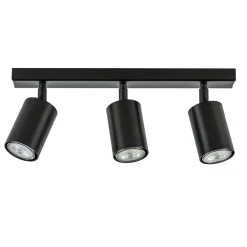 Plafondspot 3l balk zwart gu10>Straluma
