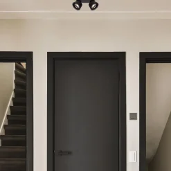 Plafondspot 2-lichts mat zwart exclusief GU10-ES111><noscript><img width=