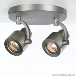 Plafondspot 2-lichts rond nikkel gu10></noscript>Straluma Discount
