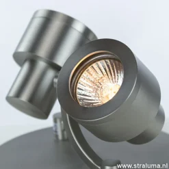 Plafondspot 2-lichts rond nikkel gu10></noscript>Straluma Discount