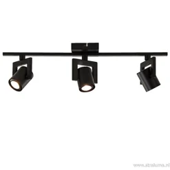 Plafondspot 3-lichts zwart incl.gu10>Straluma Outlet