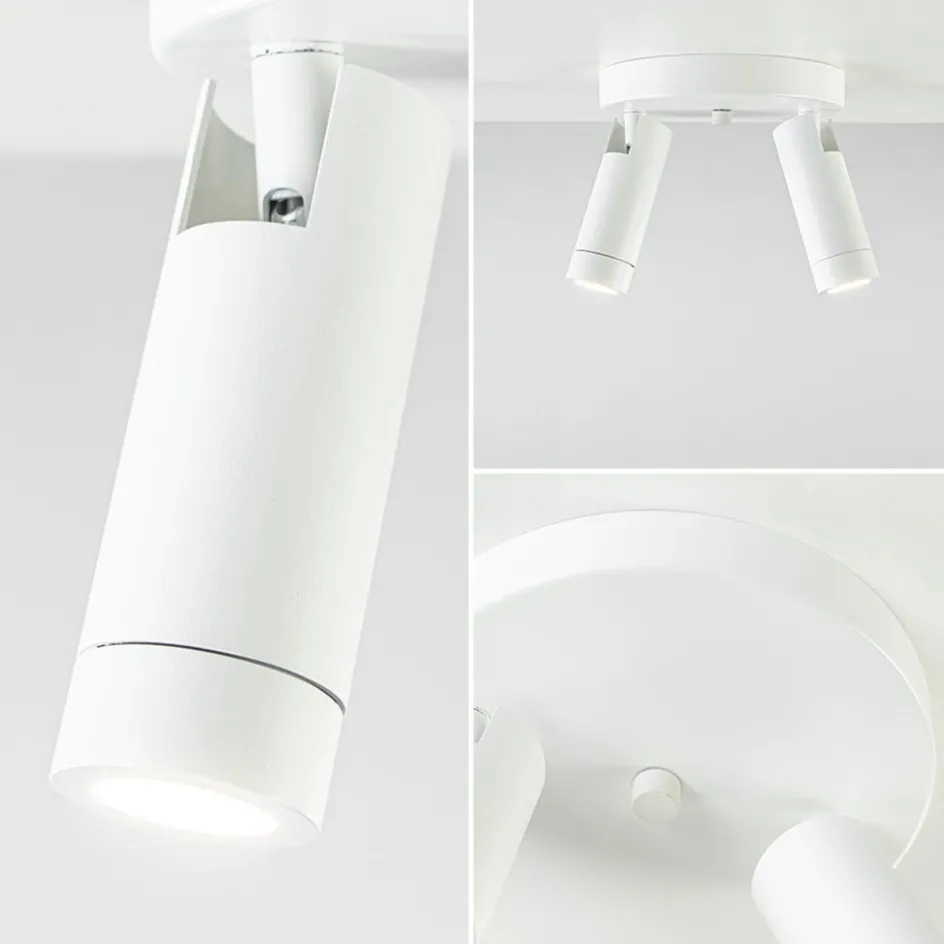 Plafondspot Miller 2l wit/goud pucc>Straluma Clearance