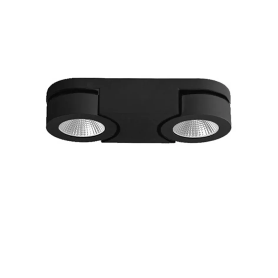 Plafondspot Montreal 2L balk zwart 3000>Straluma Hot