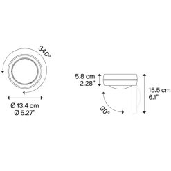 Plafondspot Nautilus wit/chroom>Straluma Hot