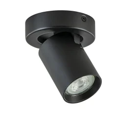 Plafondspot Oliver enkel tube zwart gu10>Straluma Outlet