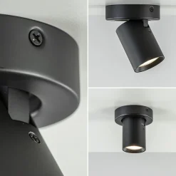 Plafondspot Oliver enkel tube zwart gu10><noscript><img width=