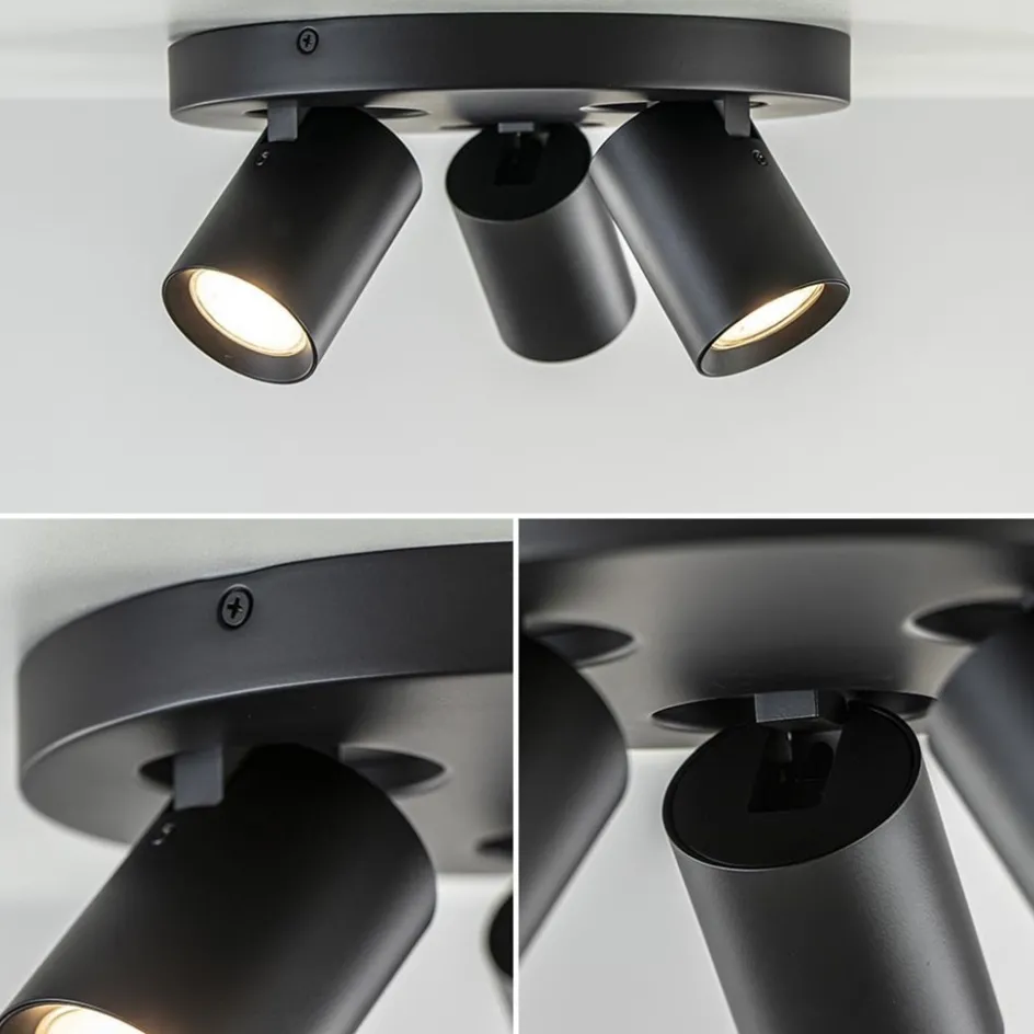 Plafondspot Oliver 3L rond zwart gu10>Straluma Sale