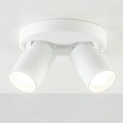 Plafondspot Oliver 2L rond tube wit gu10>Straluma Online