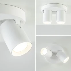 Plafondspot Oliver 2L rond tube wit gu10><noscript><img width=