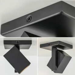 Plafondspot Oslo 1L zwart gu10><noscript><img width=