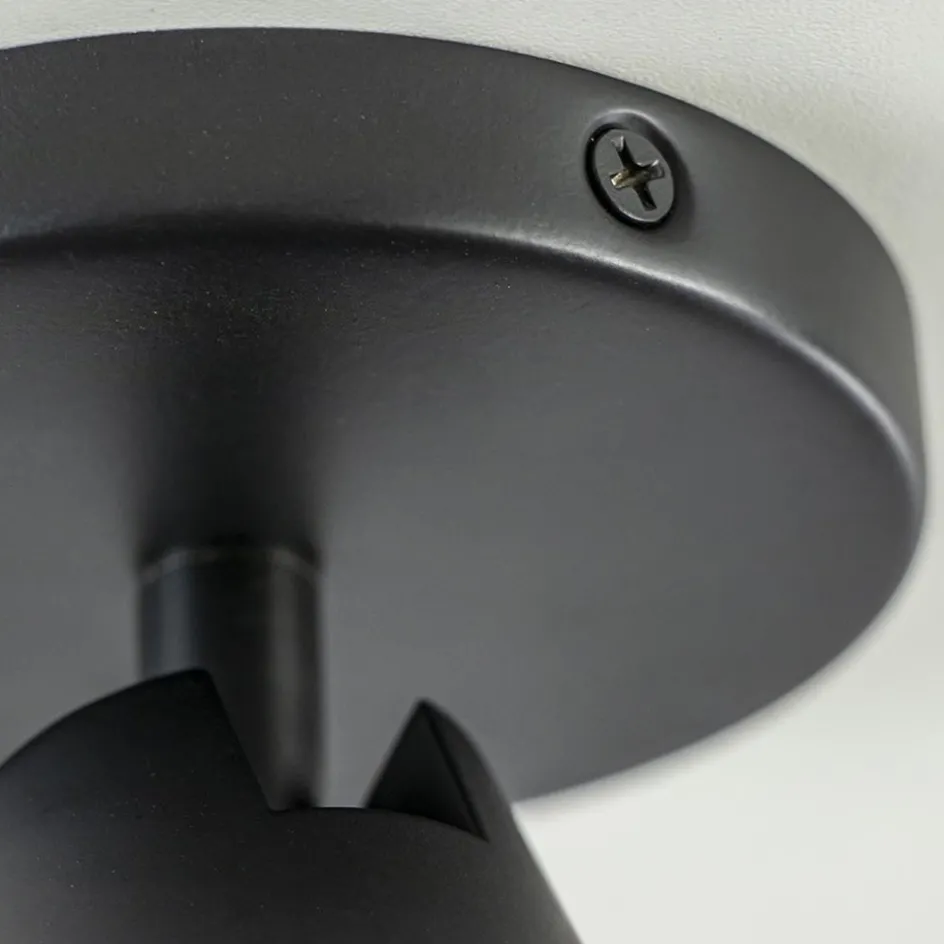 Plafondspot Petunia enkel zwart/goud>Straluma Sale