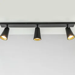 Plafondspot Petunia 3L balk zwart/goud>Straluma Sale