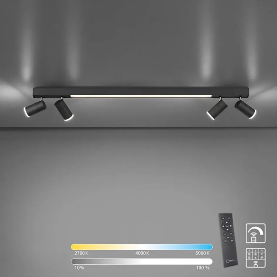 Plafondspot Pure Lines antraciet smart>Straluma Discount