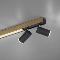 Plafondspot Pure Lines antraciet/hout cct></noscript>Straluma Sale