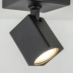 Plafondspot Quadro 1L zwart gu10><noscript><img width=