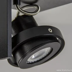 Plafondspot Quatro 1L zwart incl.gu10></noscript>Straluma Best