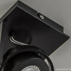 Plafondspot Quatro 1L zwart incl.gu10></noscript>Straluma Best
