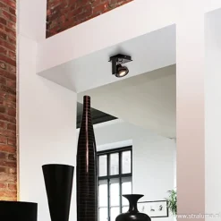 Plafondspot Quatro 1L zwart incl.gu10></noscript>Straluma Best