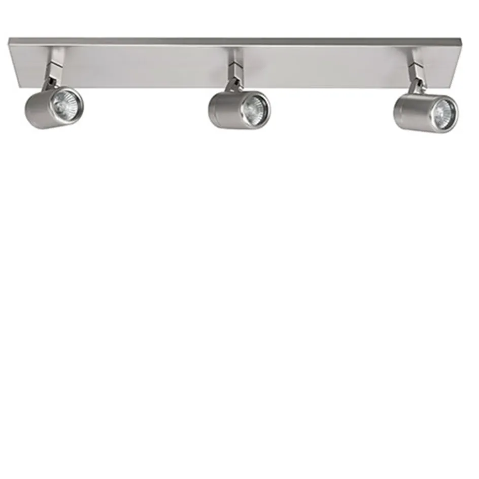 Plafondspot Rain 3L balk nikkel IP44>Straluma Best