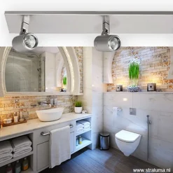 Plafondspot Rain 3L balk nikkel IP44><noscript><img width=