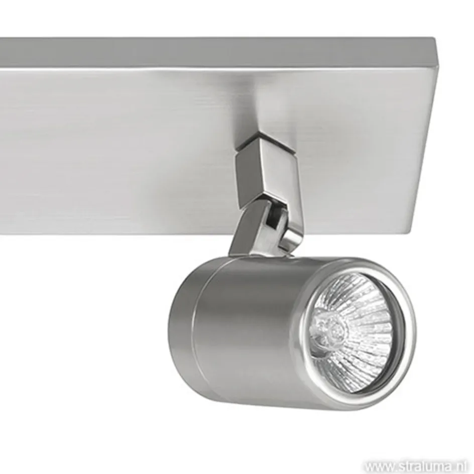 Plafondspot Rain 2L balk nikkel IP44>Straluma Online