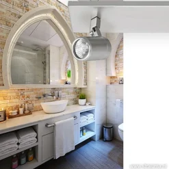 Plafondspot Rain 2L balk nikkel IP44><noscript><img width=