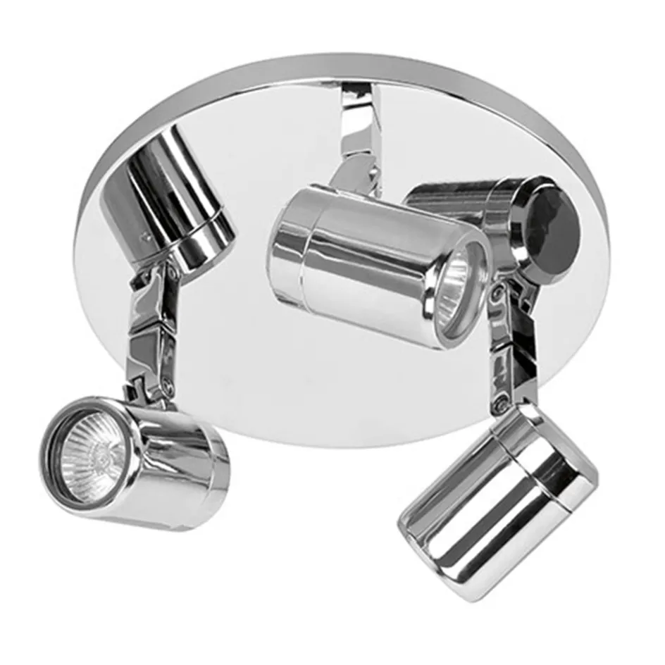 Plafondspot Rain 3l rond chroom IP44>Straluma Discount