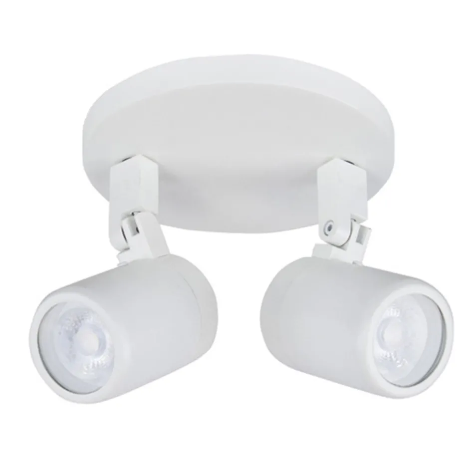 Plafondspot Rain 2L rond wit gu10 IP44>Straluma New