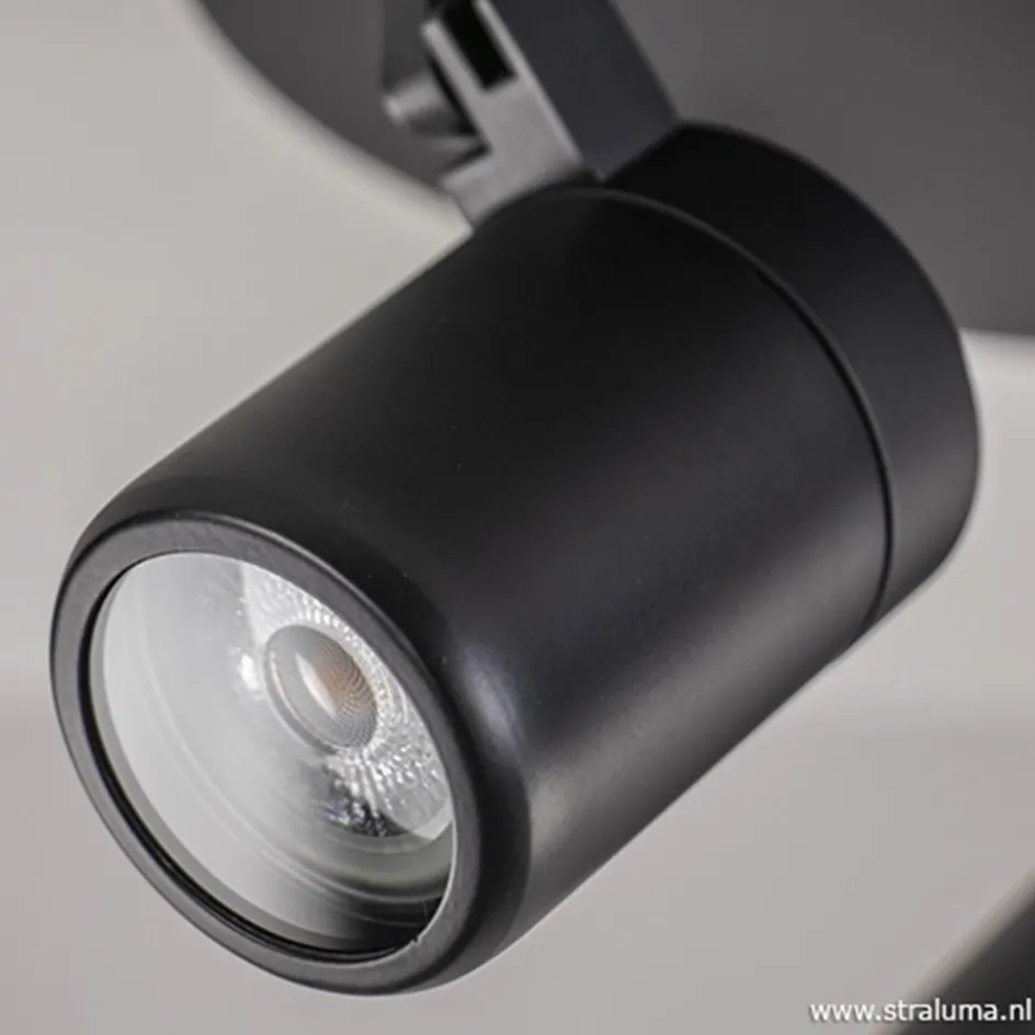 Plafondspot Rain 3L rond zwart IP44>Straluma New