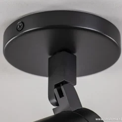 Plafondspot Rain 1L rond zwart gu10 IP44><noscript><img width=