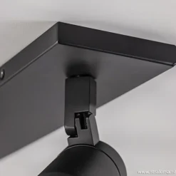 Plafondspot Rain 2L zwart balk IP44><noscript><img width=