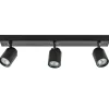 Plafondspot Razza 3L balk zwart gu10>Straluma Clearance