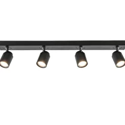 Plafondspot Razza 4L balk zwart gu10>Straluma Outlet