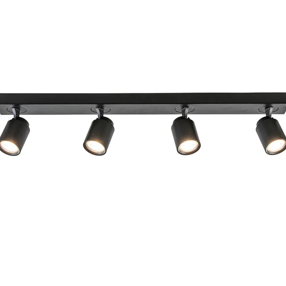 Plafondspot Razza 4L balk zwart gu10>Straluma Outlet
