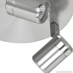 Plafondspot rond Rain 3-l nikkel IP44><noscript><img width=