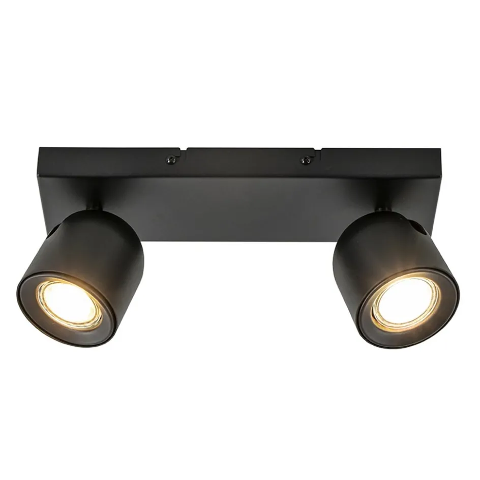 Plafondspot Solare 2l balk zwart>Straluma