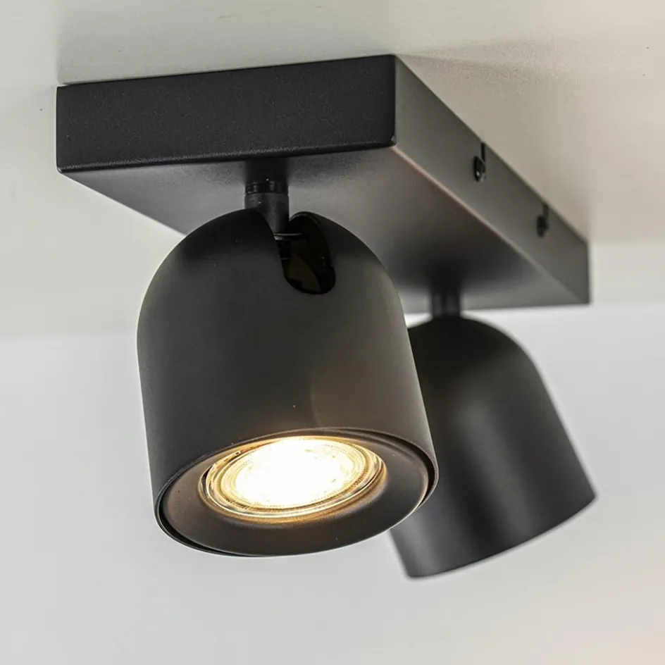 Plafondspot Solare 2l balk zwart>Straluma