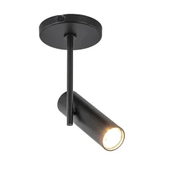 Plafondspot Trend enkel zwart gu10 mini>Straluma Outlet