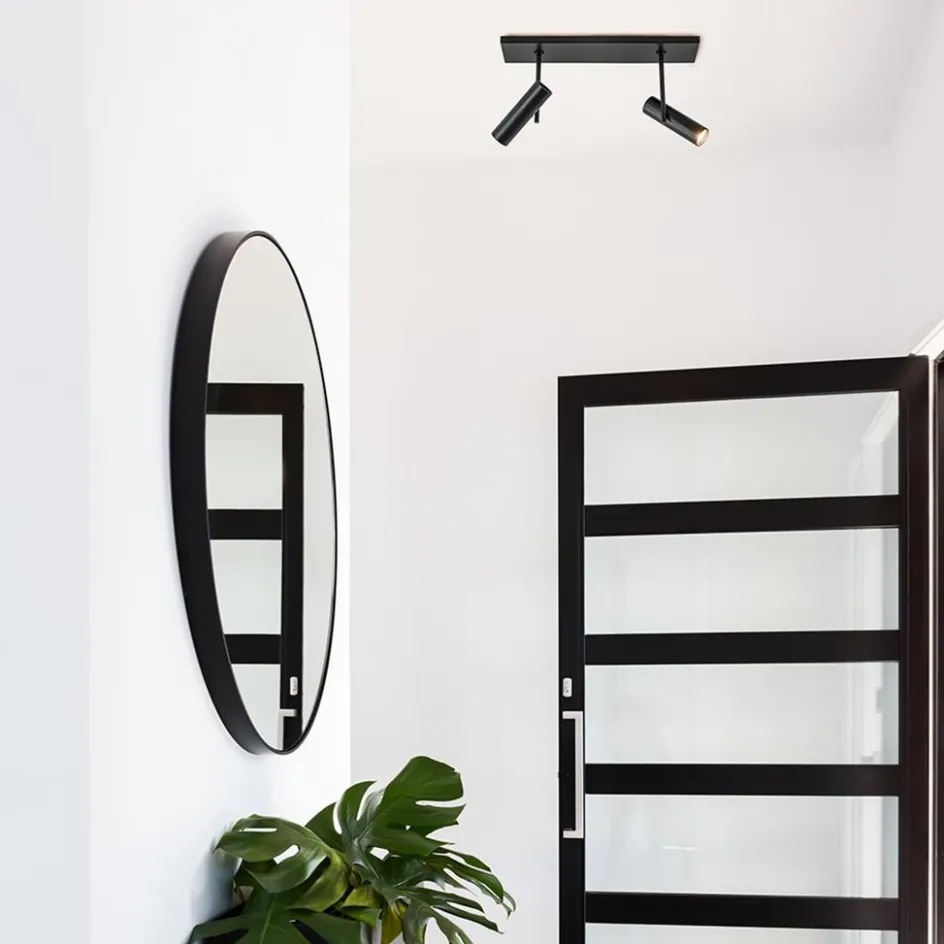 Plafondspot Trend 2L balk zwart gu10mini>Straluma Outlet