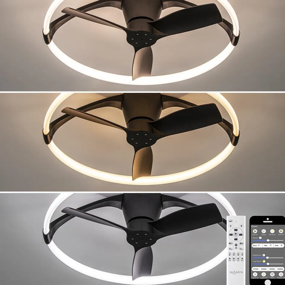 Plafondventilator Nepal Mini zwart>Straluma Clearance