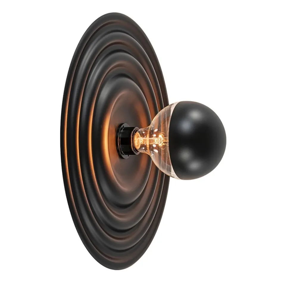 Plafond/wandlamp Saturn 42cm zwart>Straluma Online