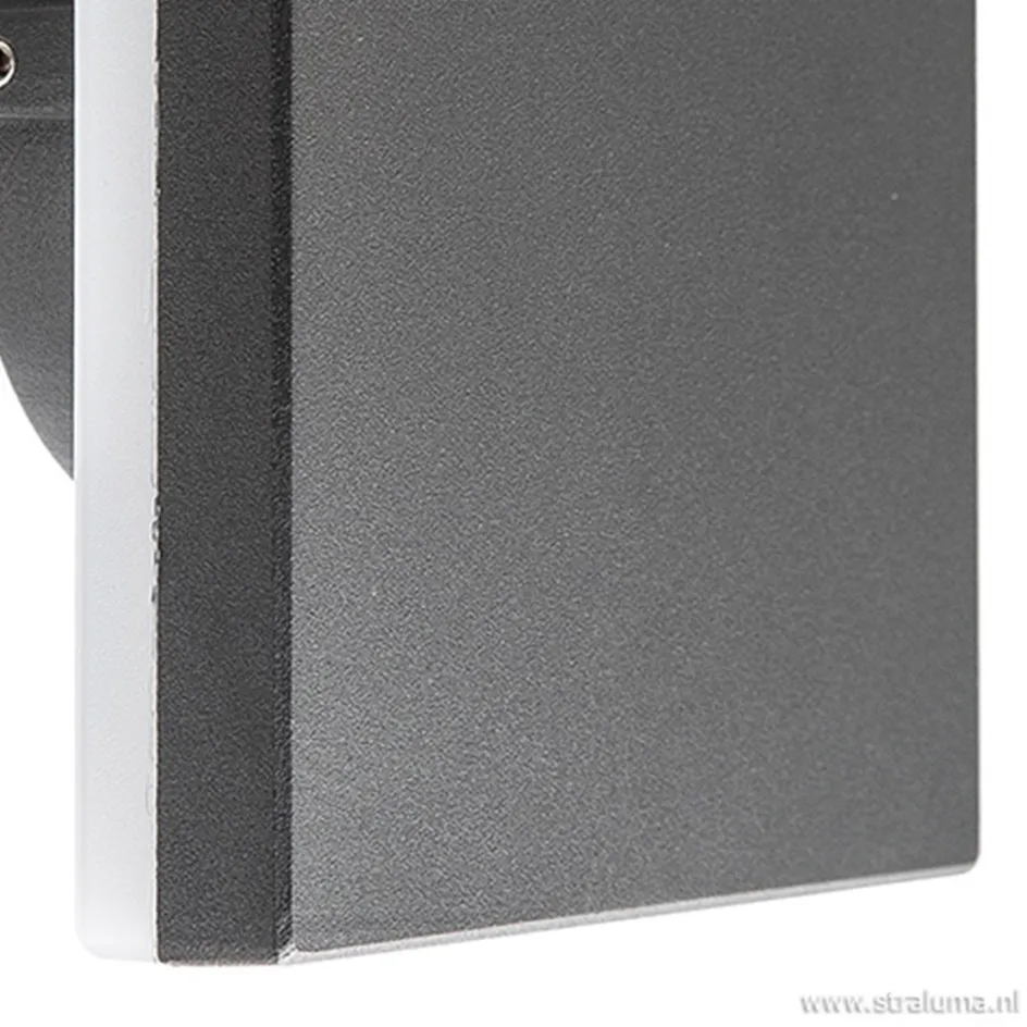 Plafond/wandlamp square antraciet>Straluma Hot