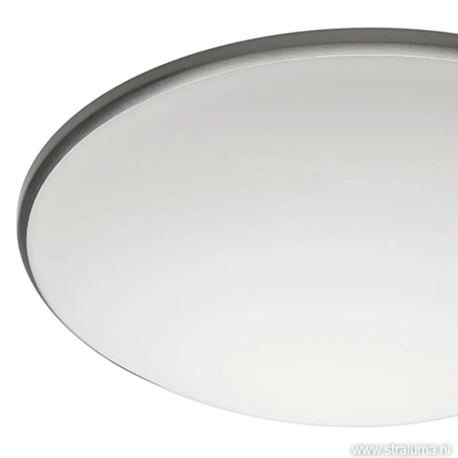 Plafonnière Art nikkel/wit 30cm>Straluma Clearance